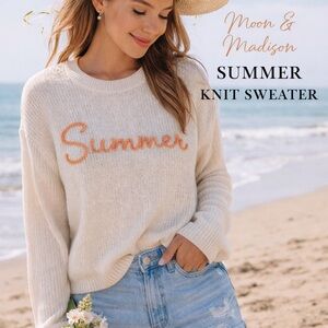 moon & madison Cream Knit Sweater